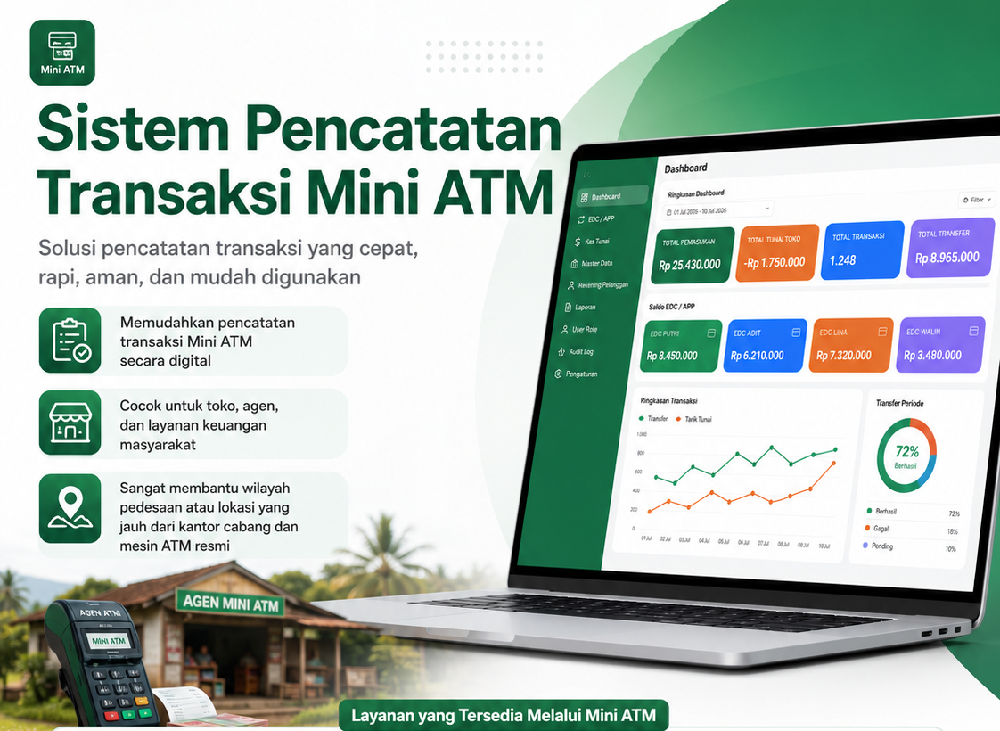 You are currently viewing Aplikasi Sistem Pencatatan Transaksi untuk Mini ATM